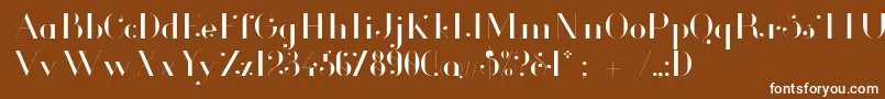 GlamorLight Font – White Fonts on Brown Background