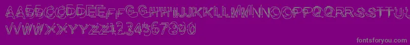 ProblematicPiercer Font – Gray Fonts on Purple Background