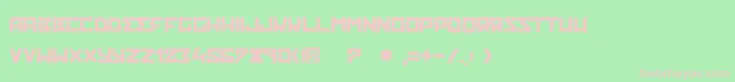 RuskofLight Font – Pink Fonts on Green Background