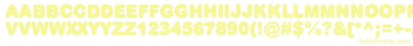 PlumpMt-Schriftart – Gelbe Schriften