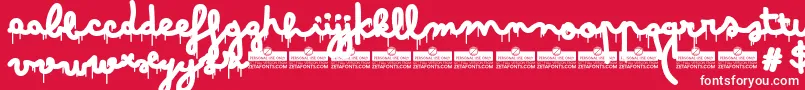 BimboDrippingJumboTrial Font – White Fonts on Red Background
