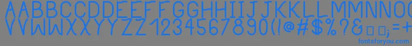 PhilippineBold Font – Blue Fonts on Gray Background