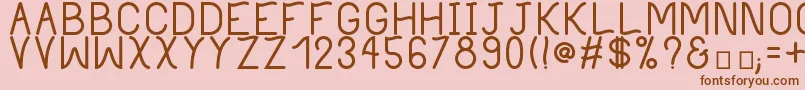 PhilippineBold Font – Brown Fonts on Pink Background