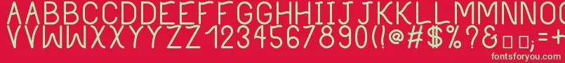 PhilippineBold Font – Green Fonts on Red Background