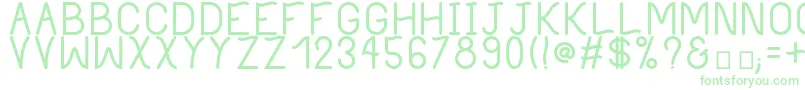 PhilippineBold Font – Green Fonts on White Background