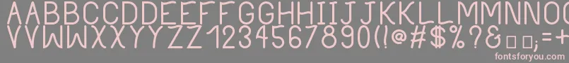 PhilippineBold-fontti – vaaleanpunaiset fontit harmaalla taustalla