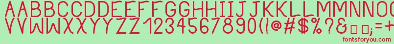 PhilippineBold Font – Red Fonts on Green Background