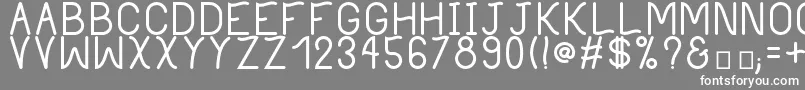 PhilippineBold-fontti – valkoiset fontit harmaalla taustalla