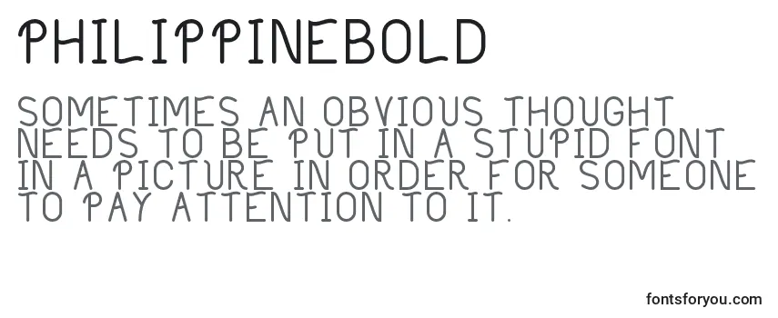 Шрифт PhilippineBold