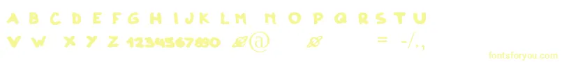 Weitere Informationen zur ClonoDos-Schriftart ClonoDos-Schriftart – Gelbe Schriften