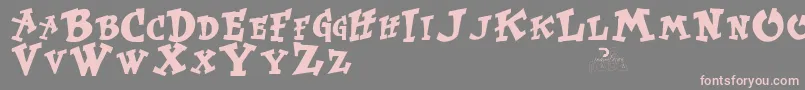 KurtrussellRegular Font – Pink Fonts on Gray Background