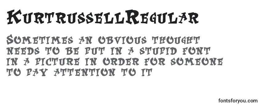 KurtrussellRegular フォントのレビュー