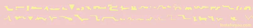 Krell Font – Yellow Fonts on Pink Background