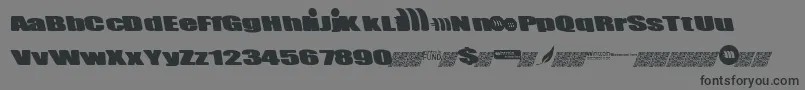 Mintcoin Font – Black Fonts on Gray Background