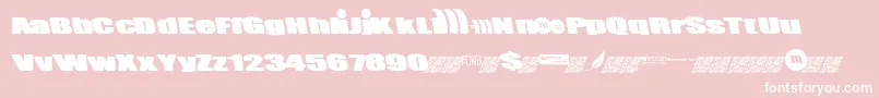 Mintcoin Font – White Fonts on Pink Background