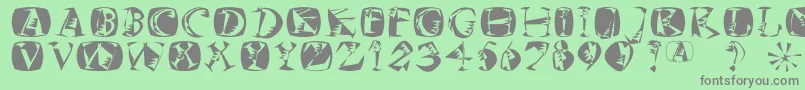 Mkszene Font – Gray Fonts on Green Background