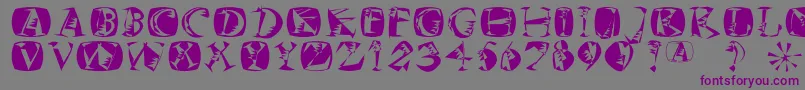 Mkszene Font – Purple Fonts on Gray Background