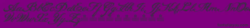 HeavenMattersPersonalUse Font – Black Fonts on Purple Background