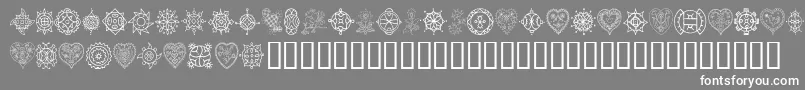 TreasuryOfDesign Font – White Fonts on Gray Background