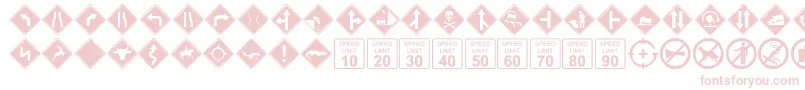 GgSigndings Font – Pink Fonts on White Background