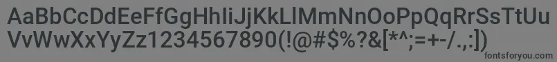 Crkdownr Font – Black Fonts on Gray Background