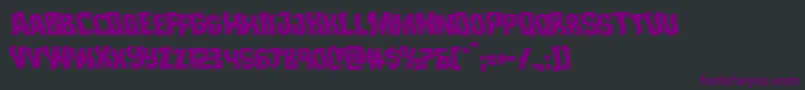 Monsterhunterwarp Font – Purple Fonts on Black Background