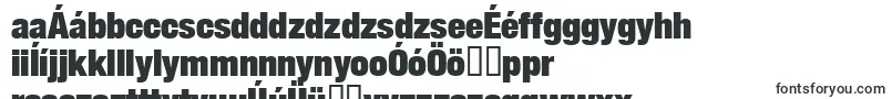 HelveticaLt107ExtraBlackCondensed-Schriftart – ungarische Schriften