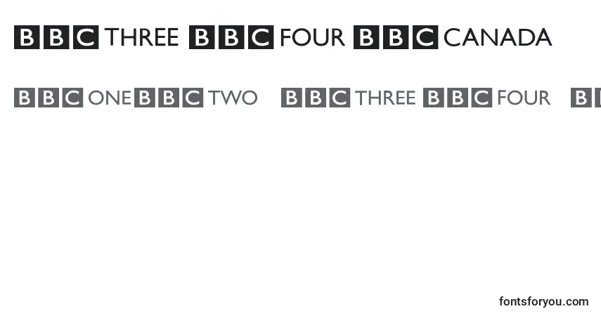 BbcStripedChannelLogos Font – alphabet, numbers, special characters