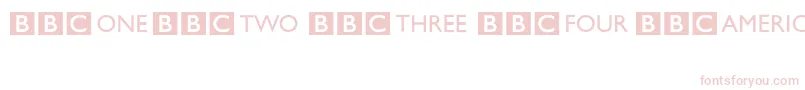 BbcStripedChannelLogos Font – Pink Fonts on White Background