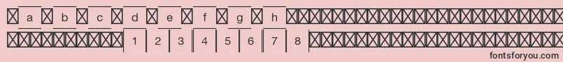 フォントGamepiltstdChessdraughts – ピンクの背景に黒い文字