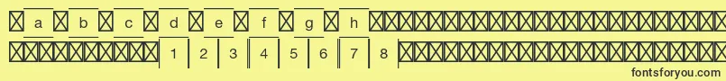 fuente GamepiltstdChessdraughts – Fuentes Negras Sobre Fondo Amarillo