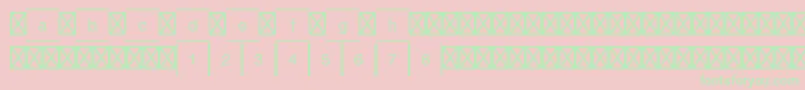 GamepiltstdChessdraughts Font – Green Fonts on Pink Background