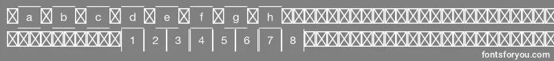 フォントGamepiltstdChessdraughts – 灰色の背景に白い文字