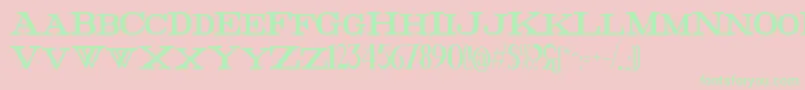 FatHighest Font – Green Fonts on Pink Background