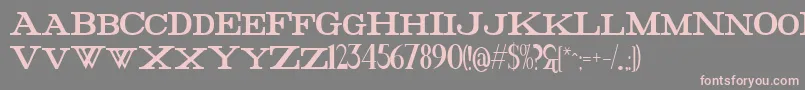 FatHighest Font – Pink Fonts on Gray Background