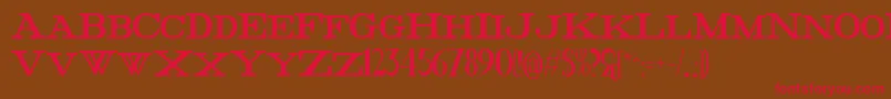 FatHighest Font – Red Fonts on Brown Background