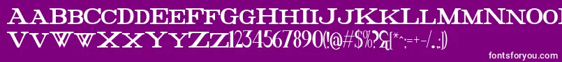 FatHighest Font – White Fonts on Purple Background