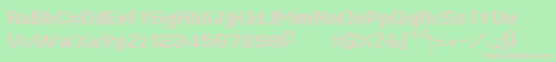 Tiquet Font – Pink Fonts on Green Background