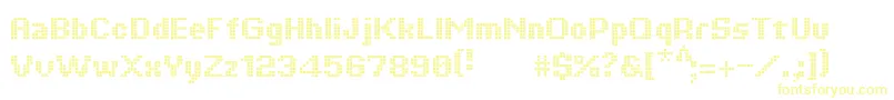 Шрифт Tiquet – жёлтые шрифты