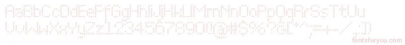 Perfoconec Font – Pink Fonts on White Background