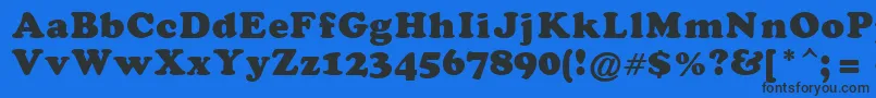 DarkenHolpa Font – Black Fonts on Blue Background