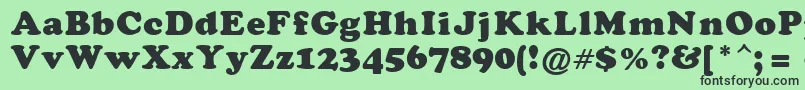 DarkenHolpa Font – Black Fonts on Green Background
