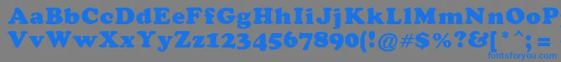 DarkenHolpa Font – Blue Fonts on Gray Background