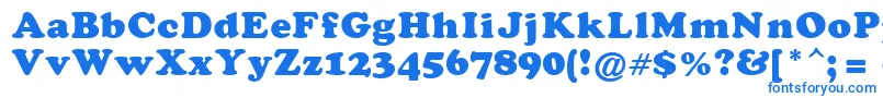 DarkenHolpa Font – Blue Fonts on White Background