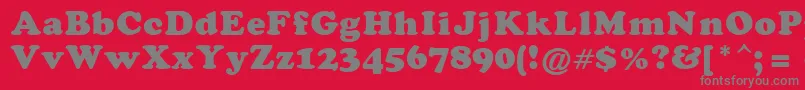 DarkenHolpa Font – Gray Fonts on Red Background