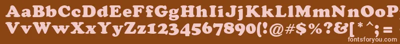 DarkenHolpa Font – Pink Fonts on Brown Background