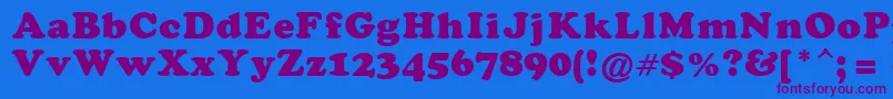 DarkenHolpa Font – Purple Fonts on Blue Background