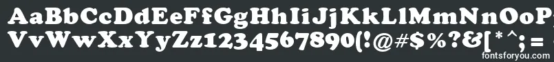 Шрифт DarkenHolpa – белые шрифты на чёрном фоне