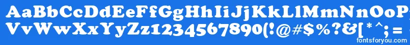 DarkenHolpa Font – White Fonts on Blue Background