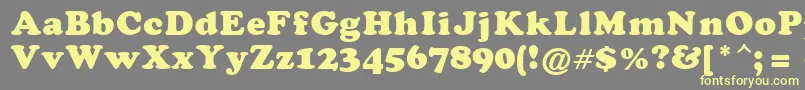 DarkenHolpa Font – Yellow Fonts on Gray Background